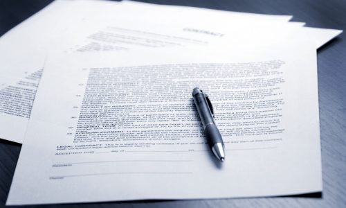 Contract signing
